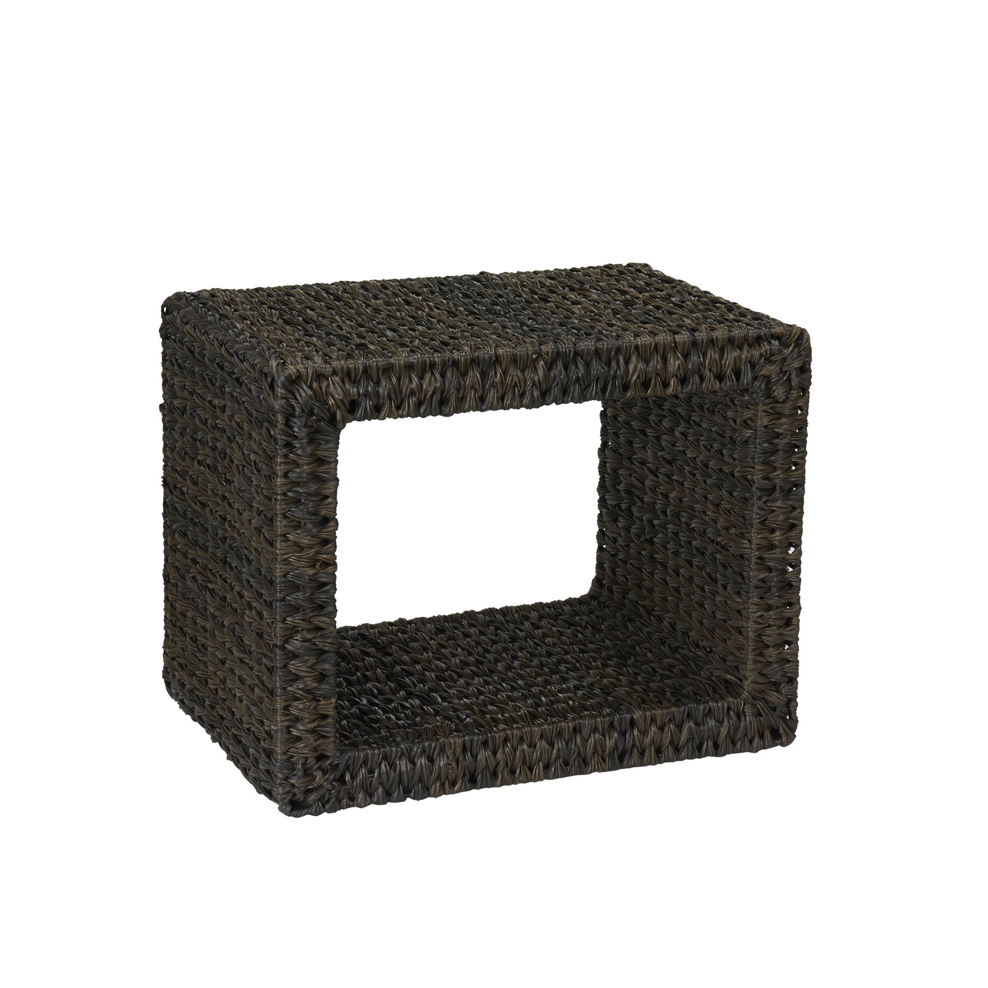 Household Essentials Indoor Outdoor Wicker End Table, Espresso LAVORIST