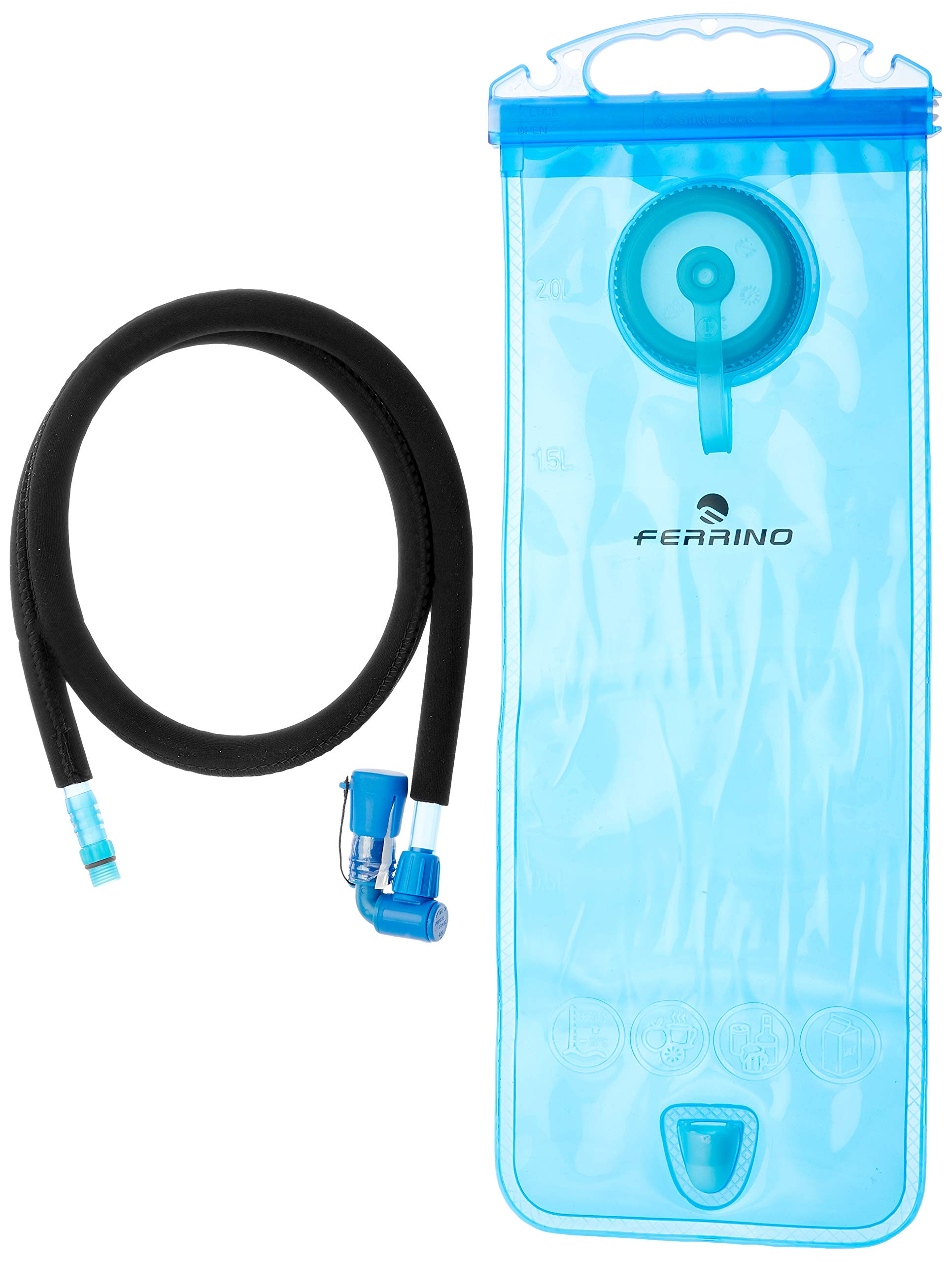 Ferrino H2 Bag Soft Bottle-Green, 1 Litre