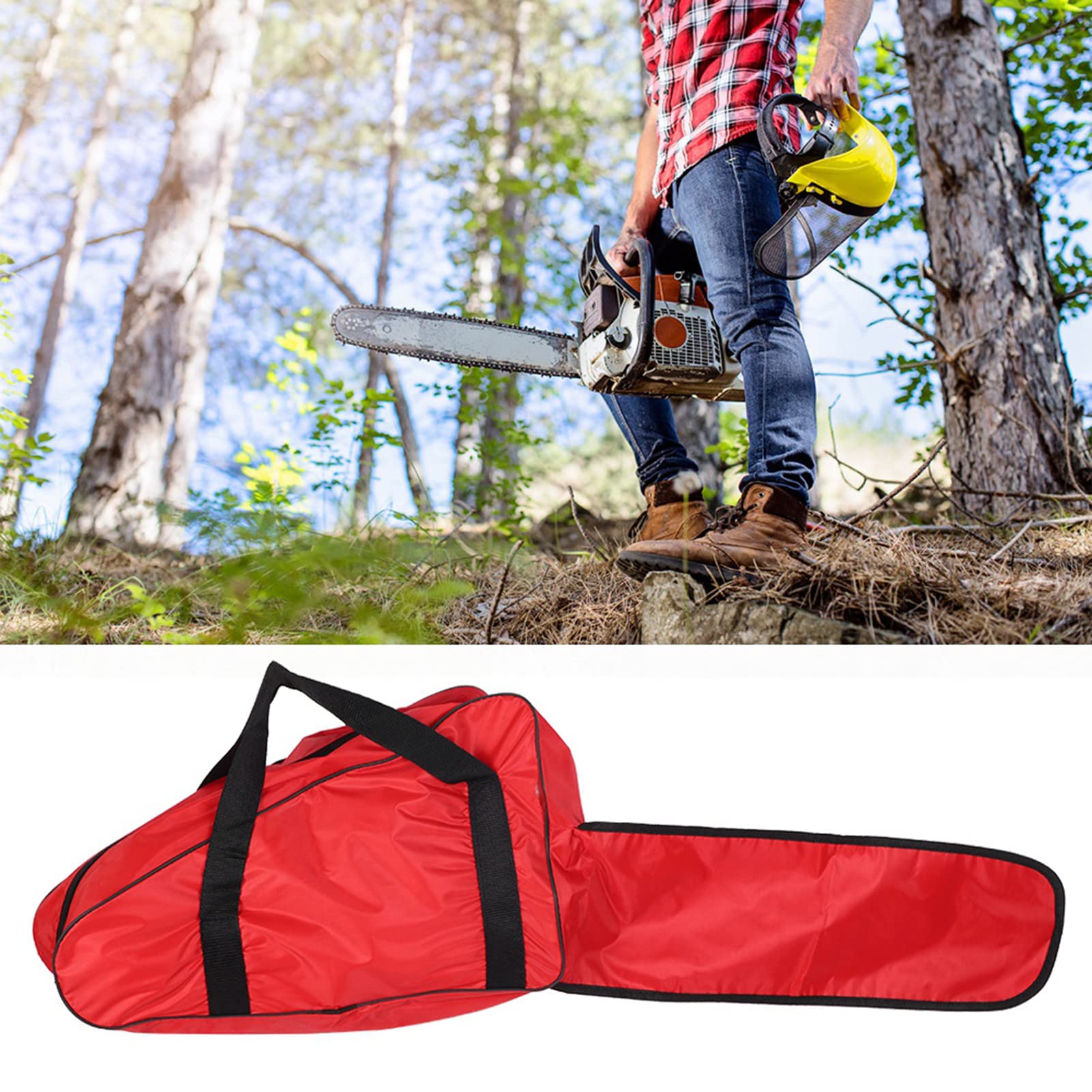 Chainsaw Carrying Bag, Chain Saw Holder Bag Oxford Fabric Portable Chainsaw Carrying Bag Storage Case for 12in 14in 16in Chain Saw