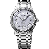 SEIKO Watch for Men - Presage Collection - with Date Calendar, 50M Water Resistance, Screw See-Through Caseback, 39.5mm Case Diameter