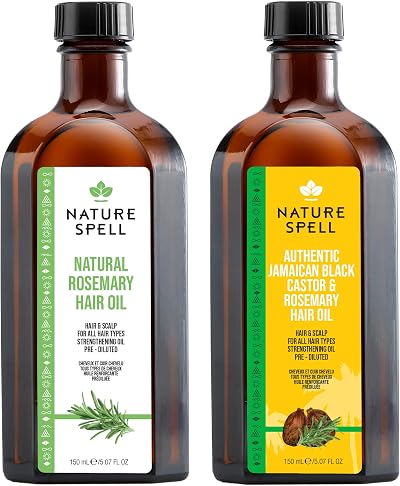 Nature Spell Rosemary & Jamaican Oil Duo 2 x 150ml Hair Growth Oils