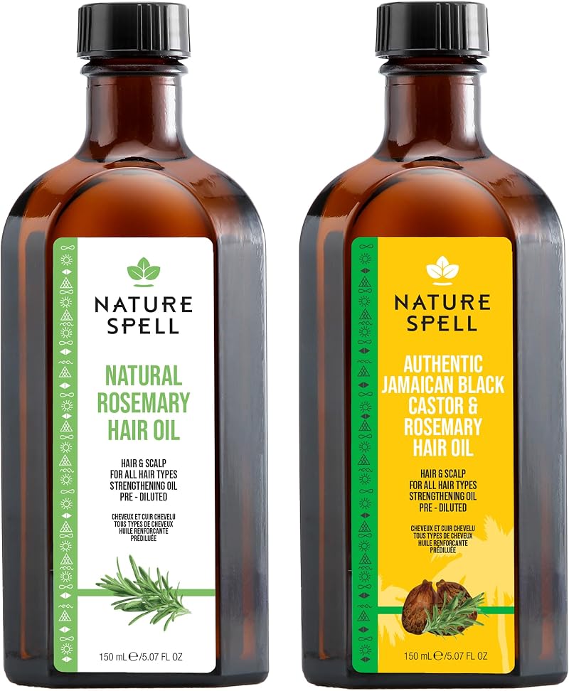 Nature Spell Rosemary & Jamaican Oil Duo 2 x 150ml Hair Growth Oils