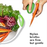 OXO Good Grips Vegetable Brush Nylon Bristles Flexible Non-Slip Grip view 2