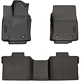 BaseLayer Elite Floor Mats for Toyota Tundra (2022-2026) CrewMax – Made in USA – Precision Fit Heavy Duty All-Weather Mats for Tundra TRD, SR, SR5, Hybrid, Limited, Platinum, Capstone Front & Rear