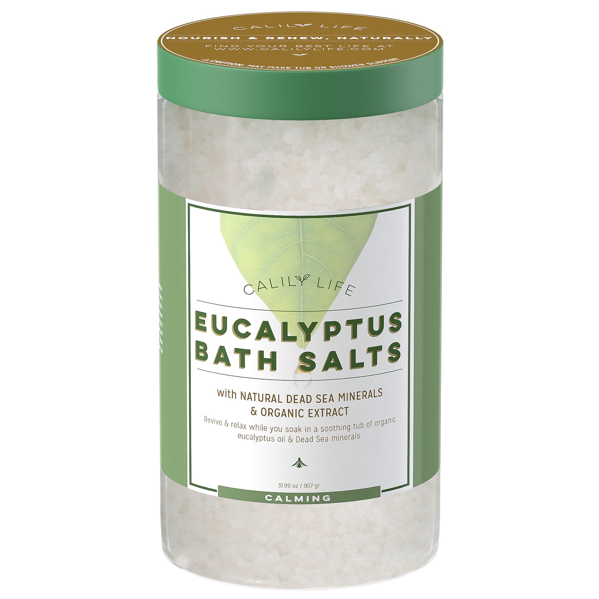 Buy Calily Life Dead Sea Salt with Eucalyptus, 32 Oz. Luxurious and