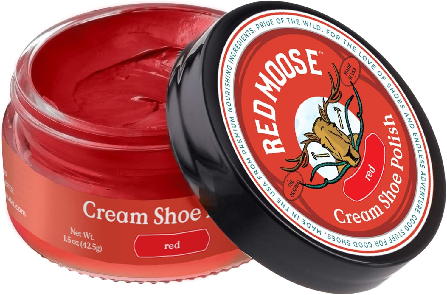 Red Moose Red Boot and Shoe Cream Polish - Made in the USA: Shoes