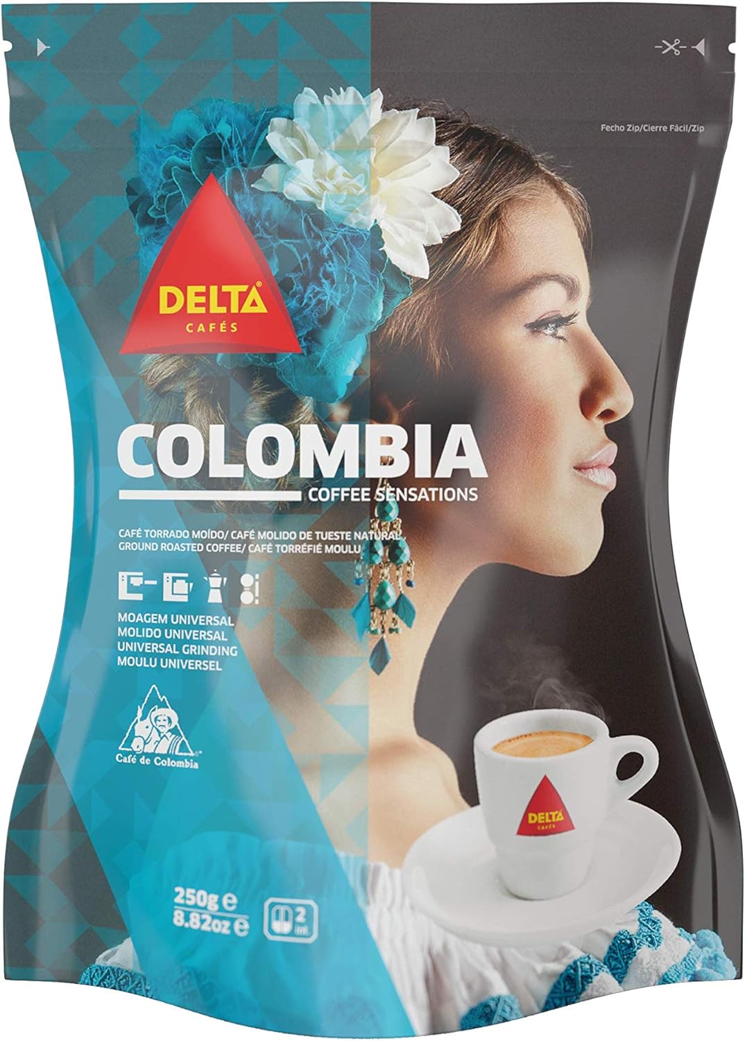 Café Torrado e Moído Colômbia Delta 250g por DELTA Q