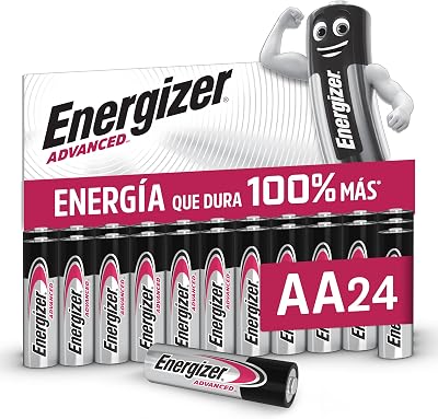 Advanced - Pilas AA (Paquete de 24) - 1,5V Baterías Alcalinas