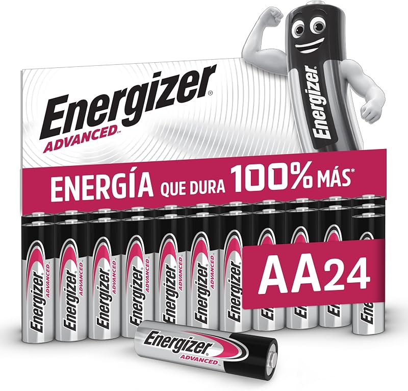 Advanced - Pilas AA (Paquete de 24) - 1,5V Baterías Alcalinas