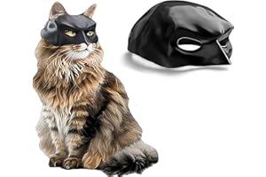 LINHUNCAT Cat Mask, Cats Cosplay Hat, Cat Mask for Halloween Cosplay, Funny Kitty Costumes Accessorie (Black)
