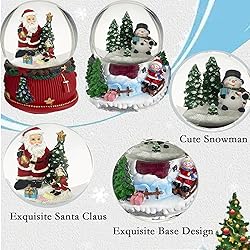 Koncenttop Christmas Snow Globe, 2pcs 100mm Snow