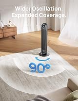 Dreo 20dB Silent Tower Fan 28 ft/s Remote 90° Oscillation 8 Speeds view 5