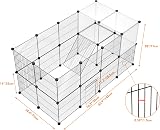 HOMIDEC Rabbit Run Double Puppy Pen 29 Panels DIY Encrypted Wire Mesh view 3