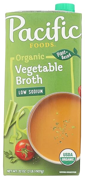 PACIFIC FOODS ORGANIC LOW SODIUM VEGETABLE BROTH, 32...