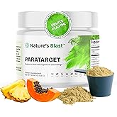 NATURES BLAST ParaTarget Natural Digestive Cleanse Powder - Advanced Gut Support with Black Walnut Hull, Sweet Wormwood, Papaya Seed & Pineapple - Vegan, Non-GMO - Fruit Flavor, 30 Servings