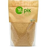 Yupik Organic Bulgur Fine, 1kg, Vegan, Kosher, USDA Certified, Nutty Flavor, Perfect for Savory & Sweet Recipes