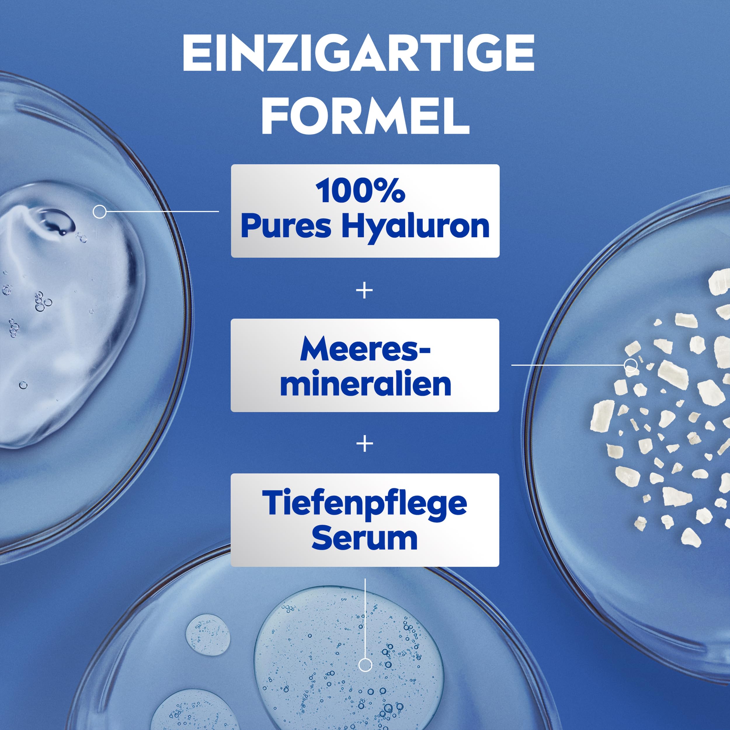NIVEA Express Body Lotion, extra schnell einziehende Körperlotion, Körpercreme mit purem Hyaluron, Meeresmineralien und NIVEA Tiefenpflege Serum (400 ml) 4