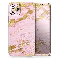 Design Skinz Rose Pink Marble & Digital Gold