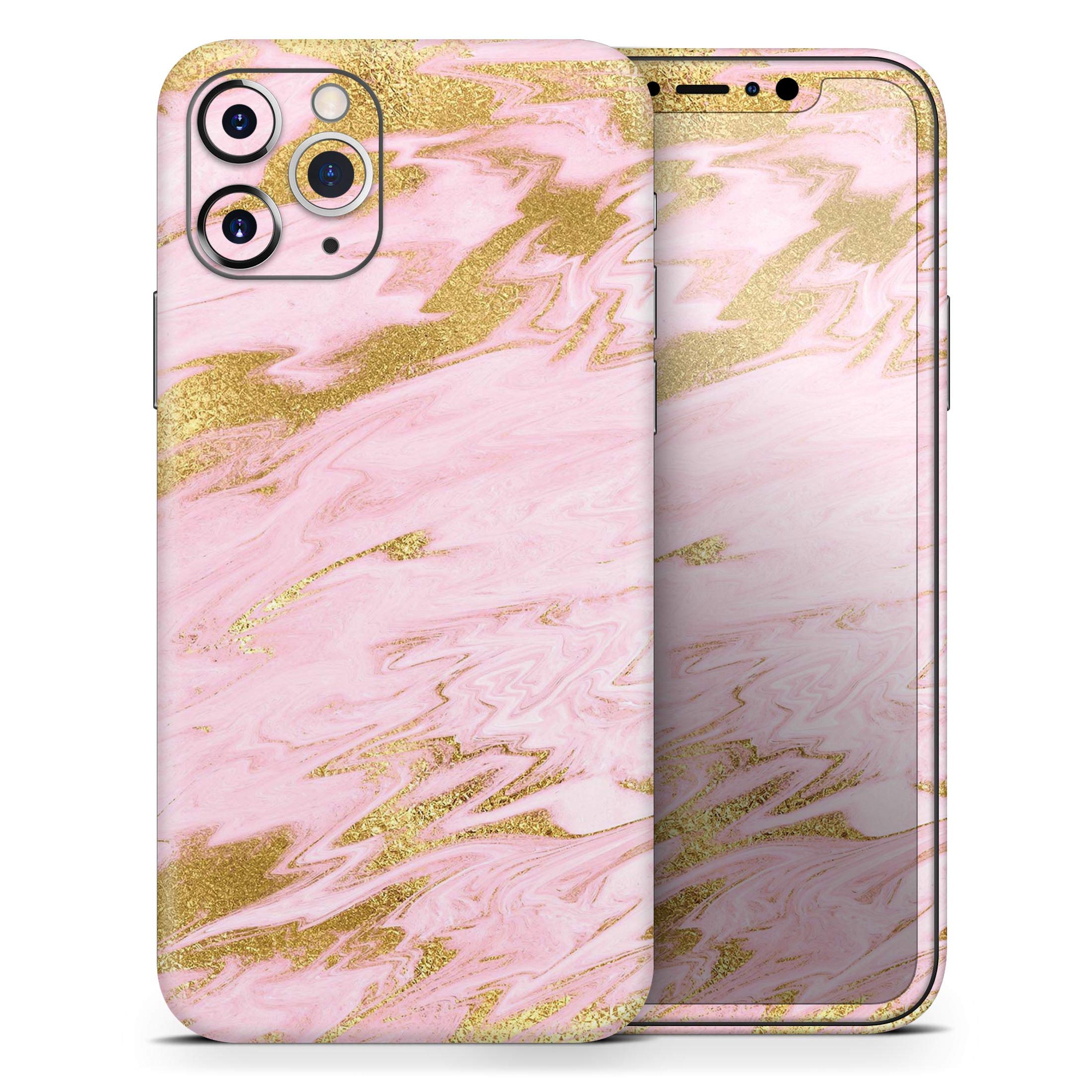 Design Skinz Rose Pink Marble & Digital Gold