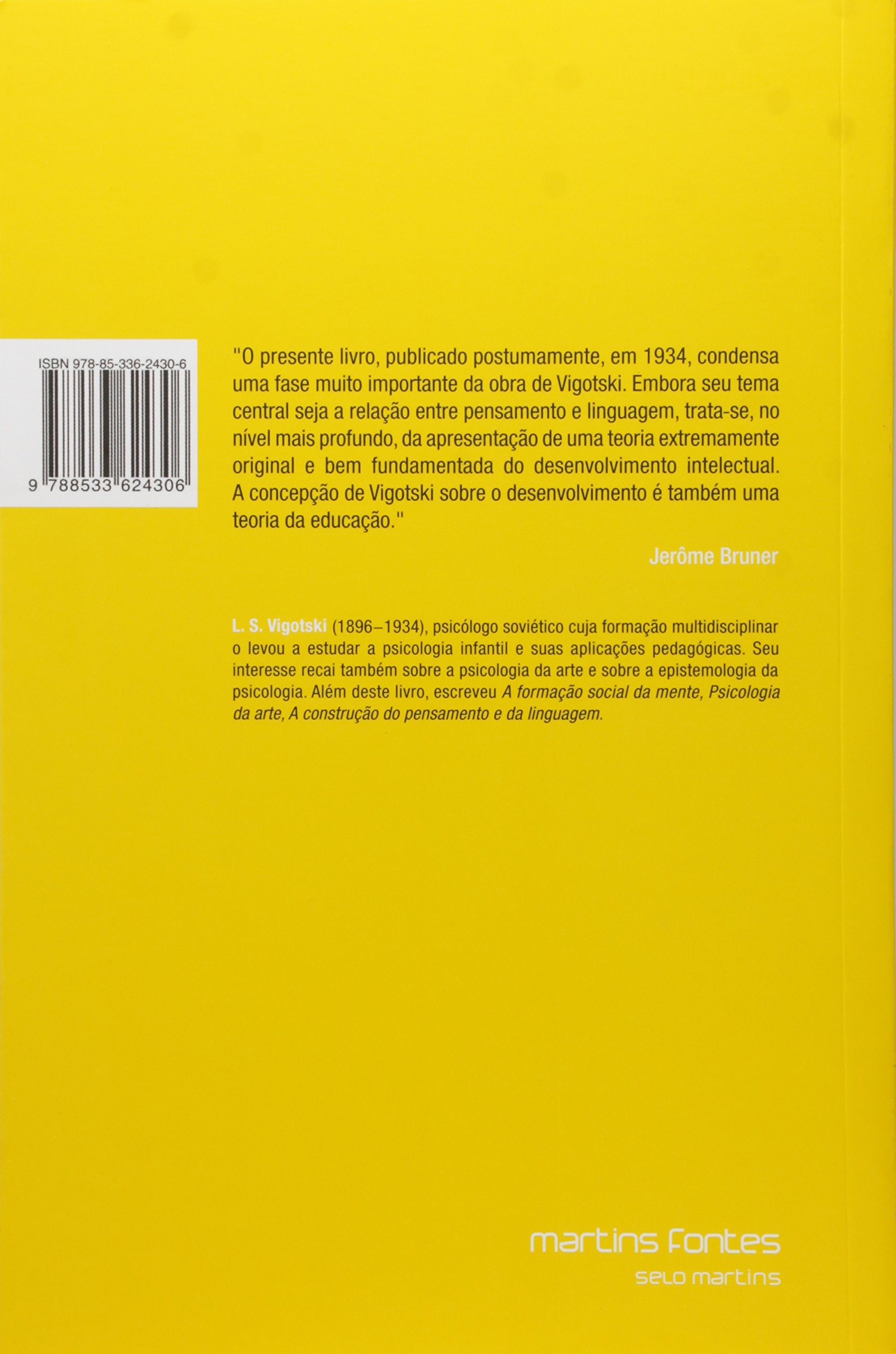 pensamento e linguagem vygotsky referência