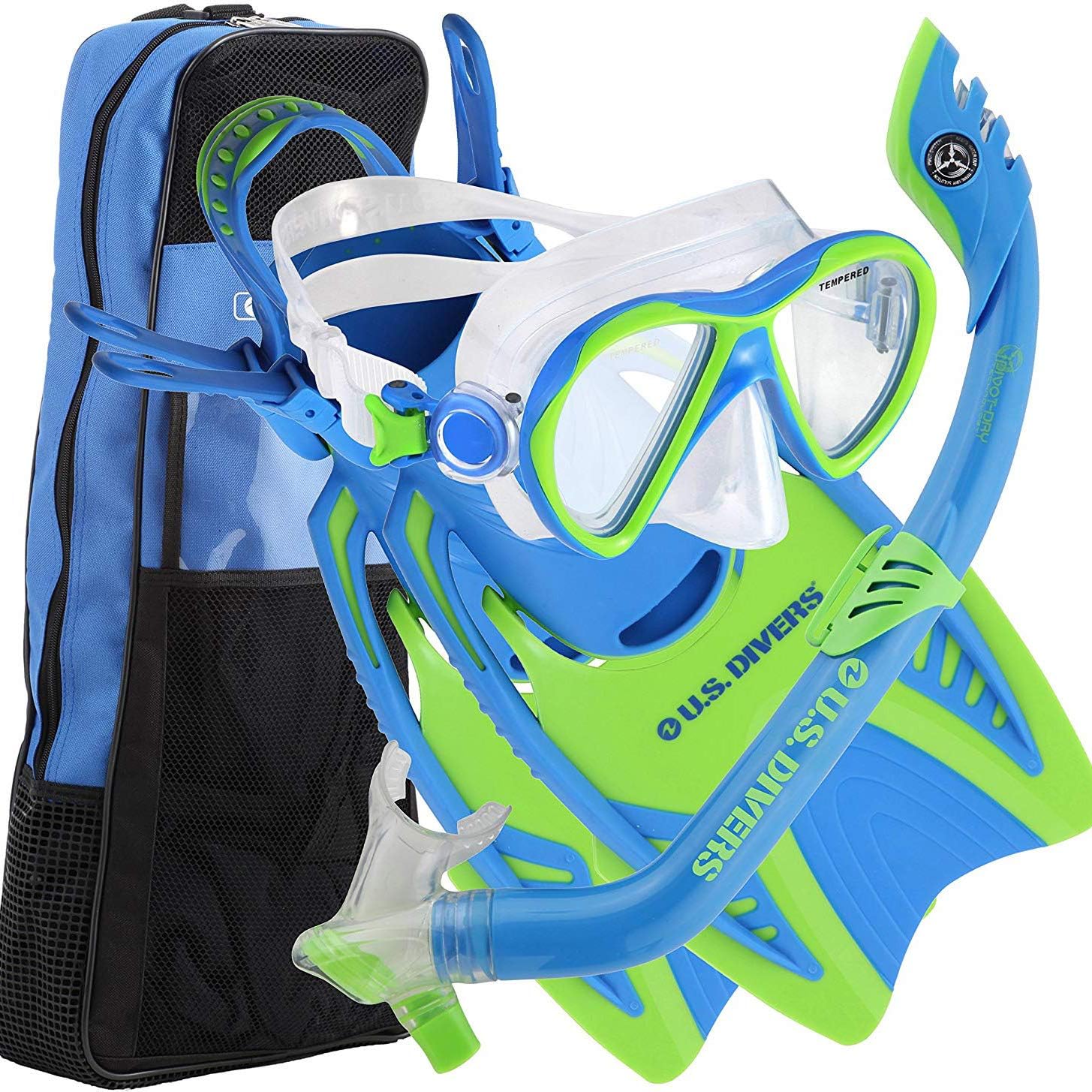 Divers Youth Flare Jr Silicone Snorkeling Set U.S Sports & Fitness