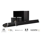 Nakamichi Shockwafe Pro 7.1Ch 400W 45" Sound Bar with 8&rdquo; Wireless Subwoofer & Rear Satellite Speakers