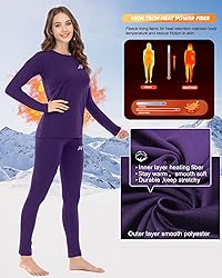 MEETWEE Thermal Underwear for Women, Winter Warm