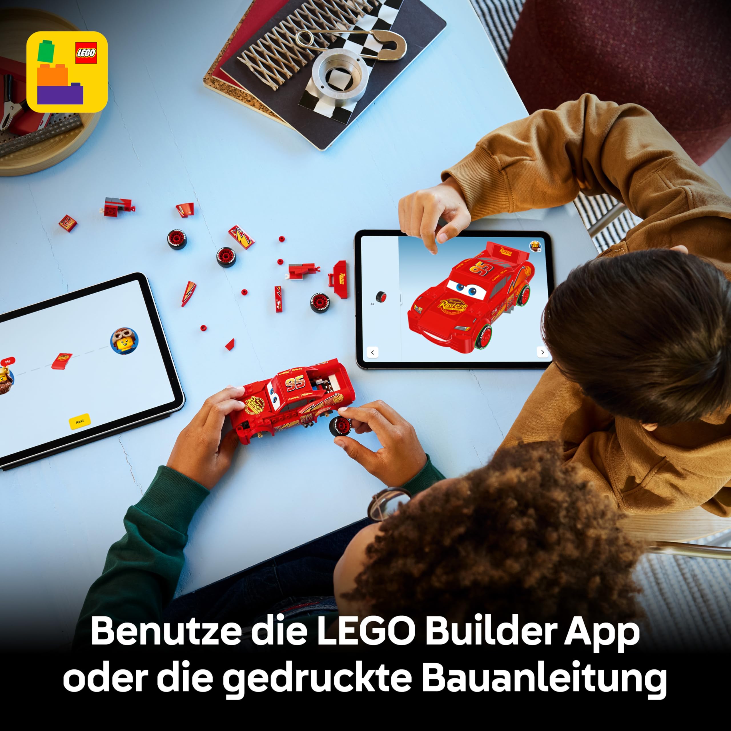 LEGO Speed Champions | Lightning McQueen - Spielzeug zu Cars von Disney Pixar - DIY Deko für Kinderzimmer - Auto Spielset - Kreatives Geschenk für Mädchen, Jungen und Autofans ab 9 Jahren - 77255 6