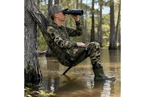 Outdoors Low Down Hunting Seat, 2026 New Portable and Lightweight Hunting Hammock Chair, Folding Tree Seat for Deer Hunting a