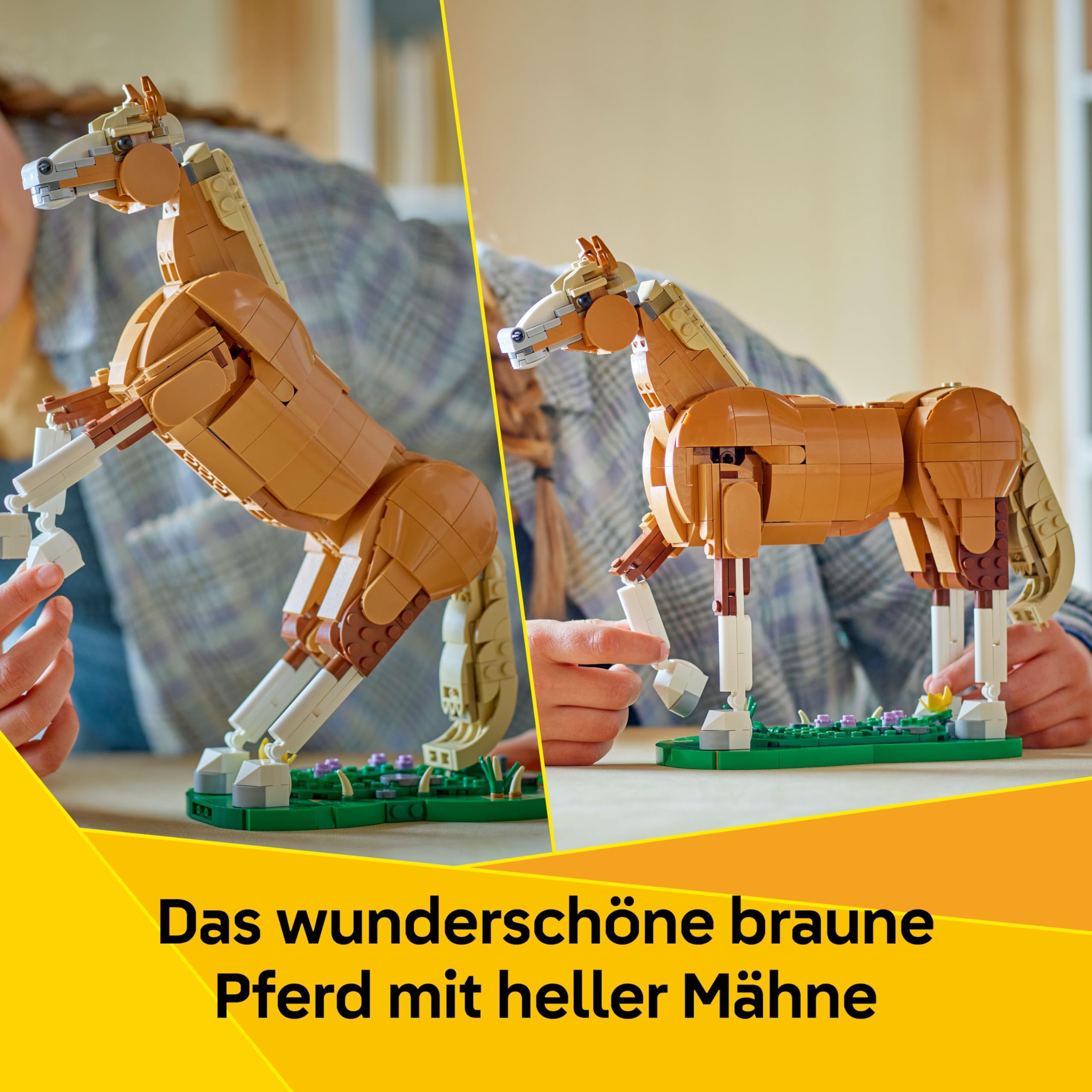 LEGO Creator 3in1 Prächtiges Ross - Pferde Spielzeug - Baue eine Bären- oder Hirschfigur - Geschenk zum Geburtstag für Mädchen und Jungen ab 9 Jahren - 31166 3