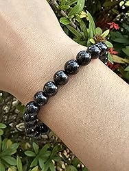 Shungite Crystal Bead Bracelet 8mm, Wholesale