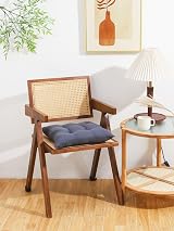 HAMO 4x 38x38 cm Graphite Dining Chair Seat Cushions Set view 6