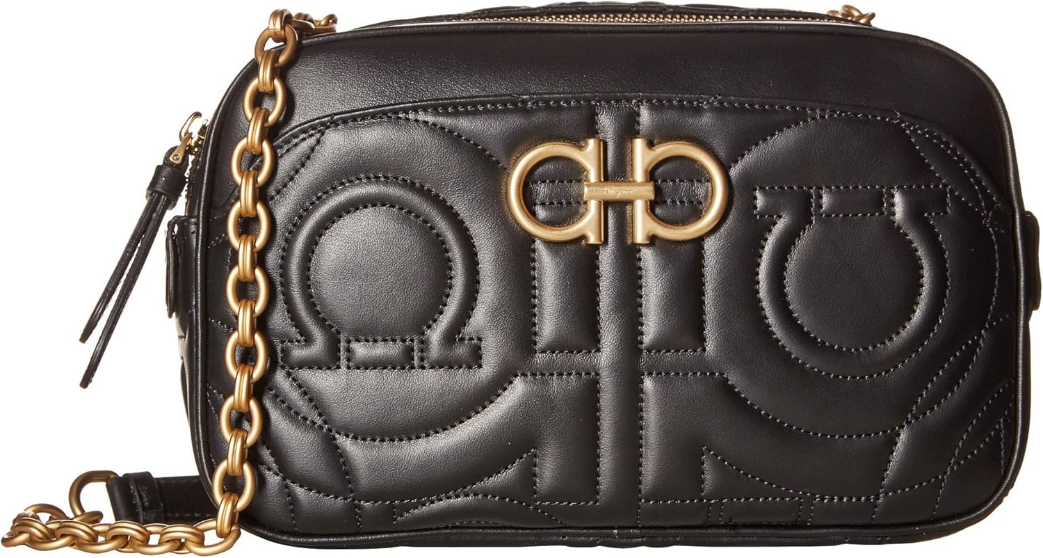 Salvatore Ferragamo Quilted Crossbody Nero One Size Handbags