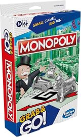 Hasbro Monopoly Connect 4 Travel Board Game 2 Players Portable Grab and Go view 6