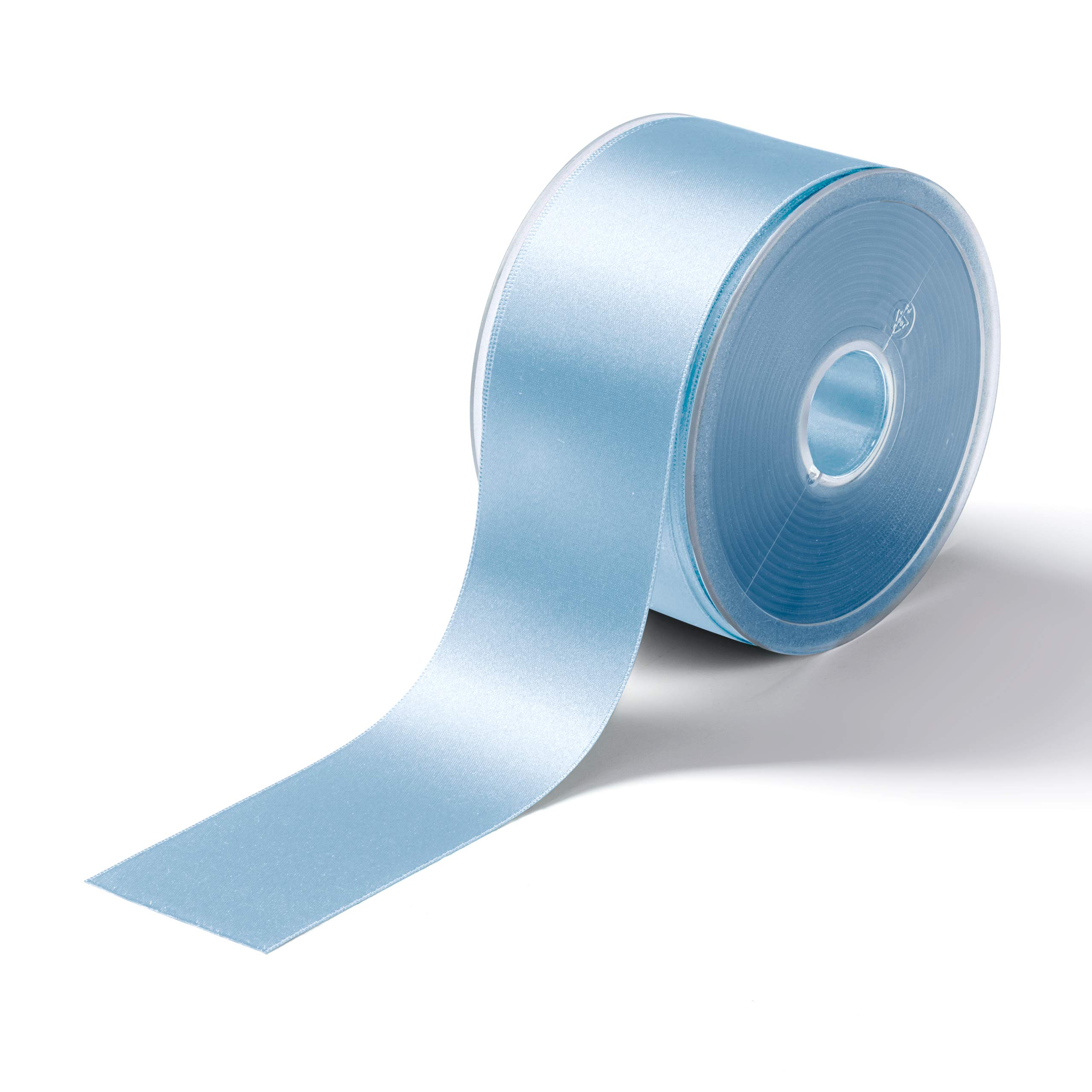 Prym Satin Ribbon 50 mm Light Blue, 100% Polyester
