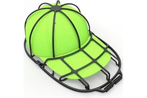 Feiger 1-Pack Hat Washer Cage, Baseball Hat Cleaners for Dishwasher Washing Machine, Fit for Adult/Kid's Cap Washer Frame, Hat Protector Racks, Black