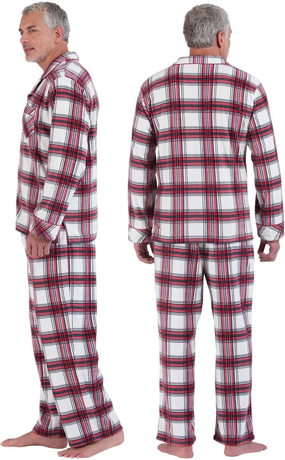 PajamaGram Pajamas Set for Men - Fleece Men Christmas Pajamas at  Men’s Clothing store