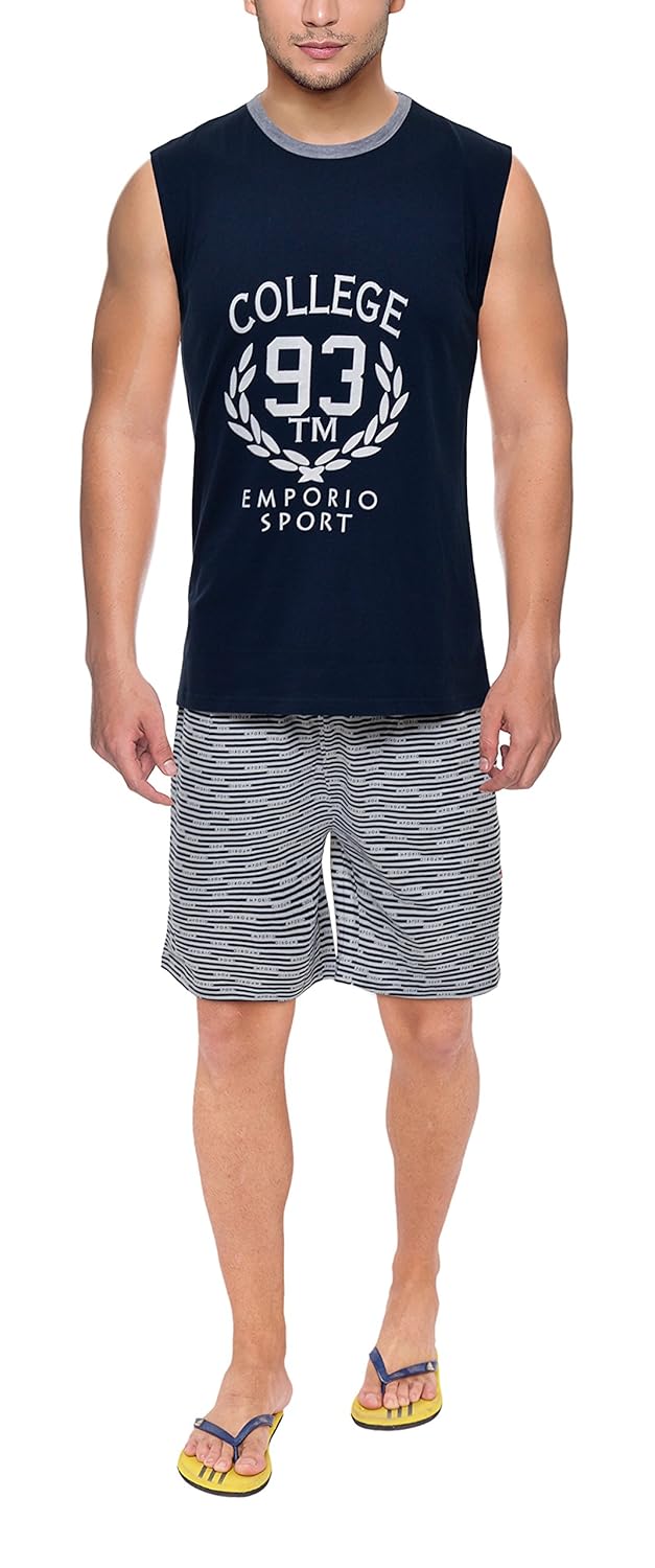 irge men's lounge short & t-shirt