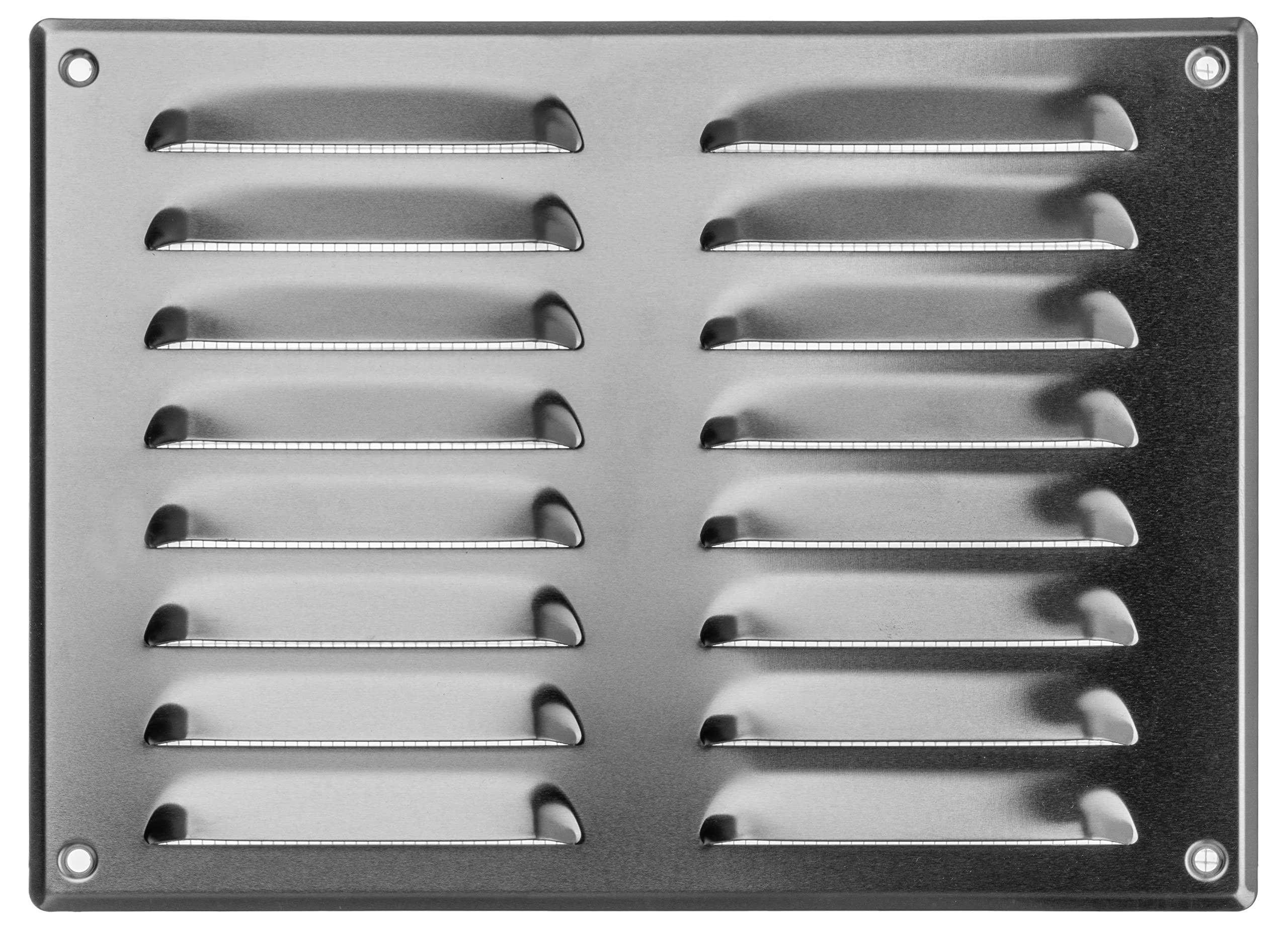 LIRAST 260x190mm / 10x7.5 inch Metal Ventilation Grille - Aluminium Air Vent Cover with Insect Mesh