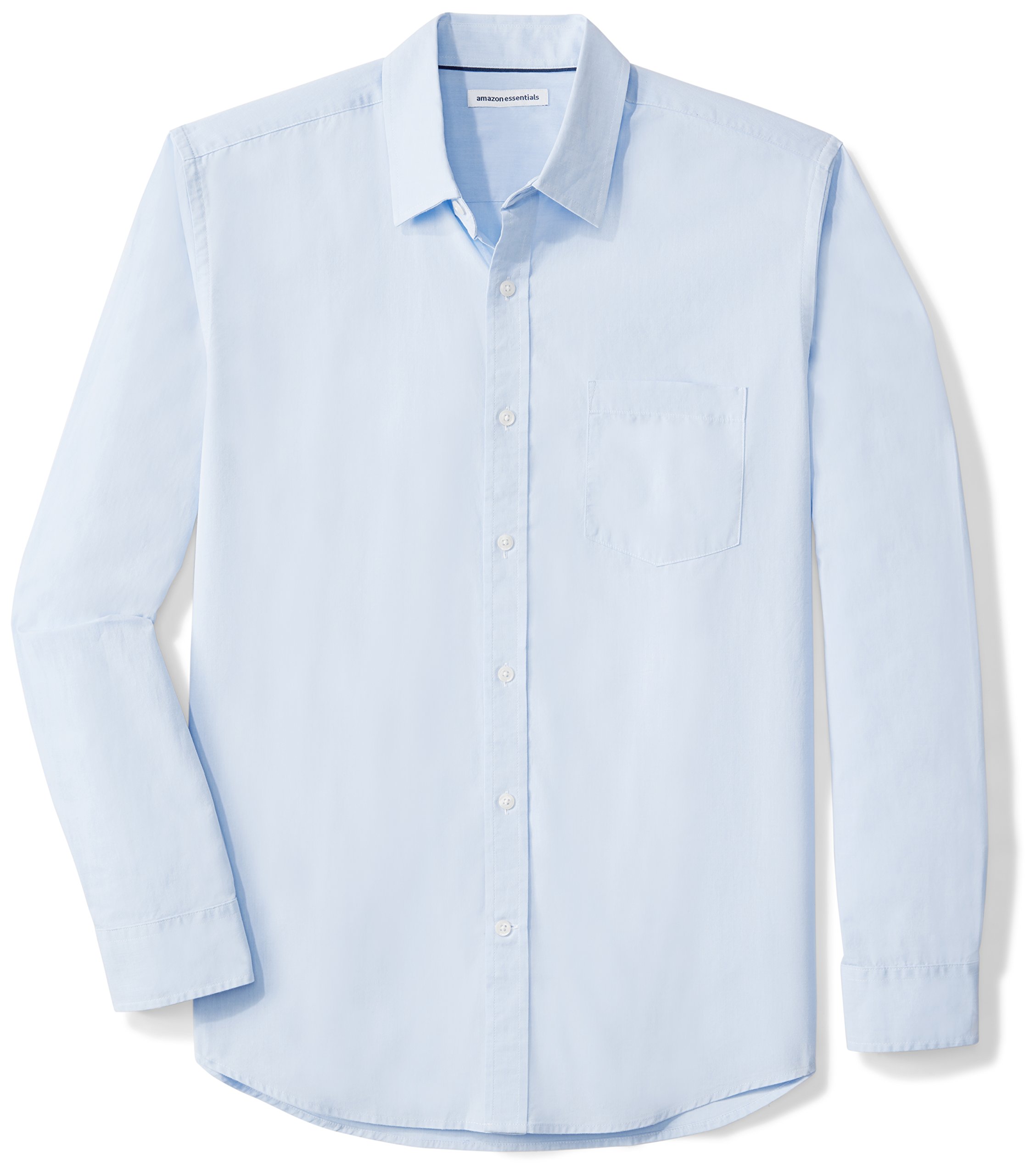 Amazon EssentialsMen's Regular-Fit Long-Sleeve Casual Poplin Shirt