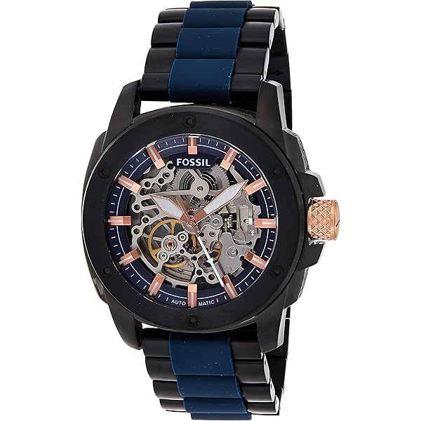 Amazon.com: Fossil Mens ME3133 Modern Machine Automatic Black and 