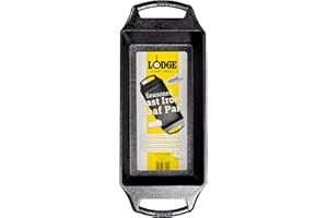 Lodge Cast Iron Loaf Pan 8.5x4.5 Inch, Black