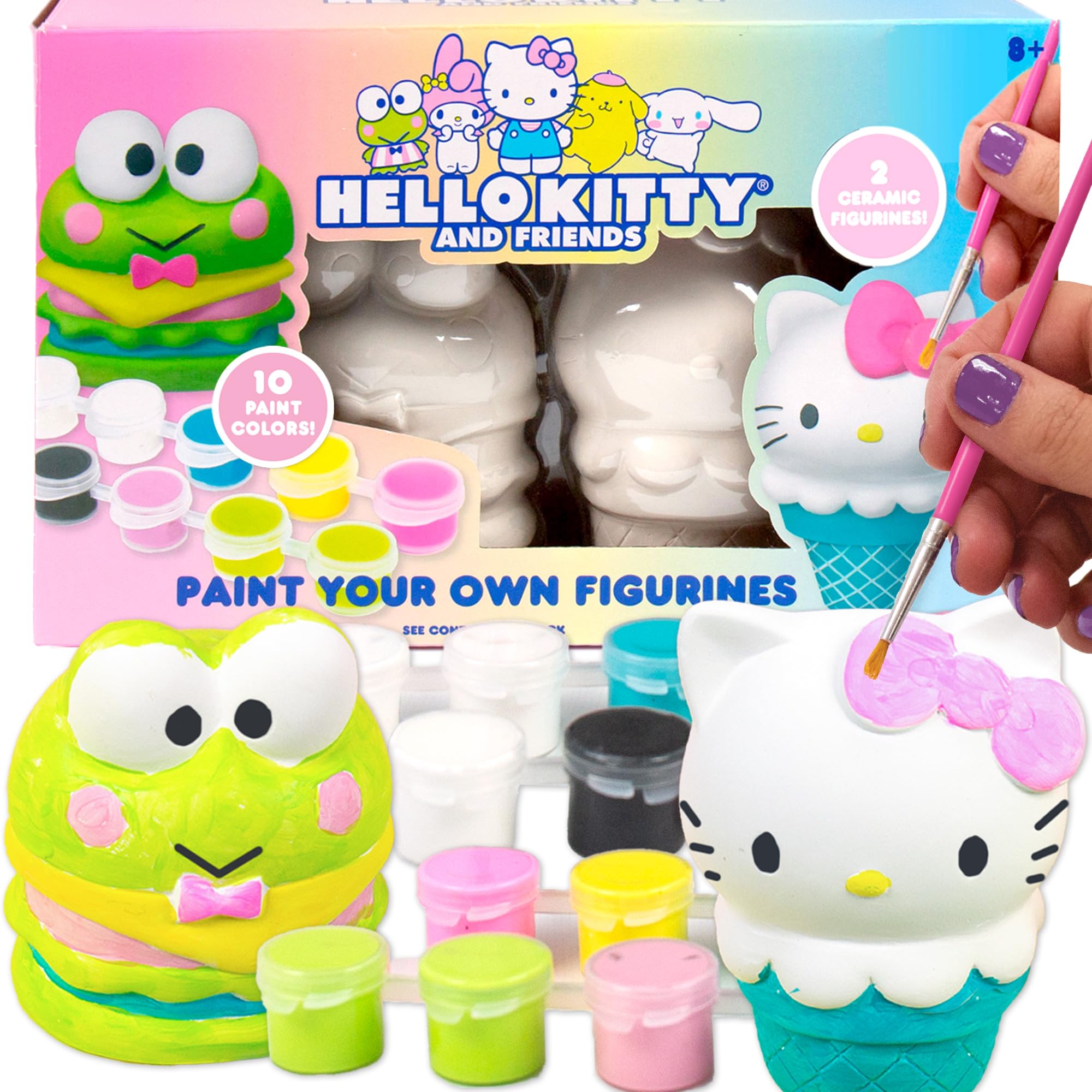Horizon Group USA Sanrio Hello Kitty and Friends Paint Your Own Figurines Arts and Crafts Kit