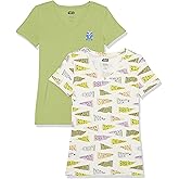 Amazon Essentials Disney | Marvel | Star Wars | Princess Women's Classic-Fit Short-Sleeve V-Neck T-Shirt, Multipacks