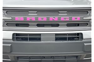 TUFSKINZ Grille Letter Overlays - Compatible with 2021-2026 Bronco Sport