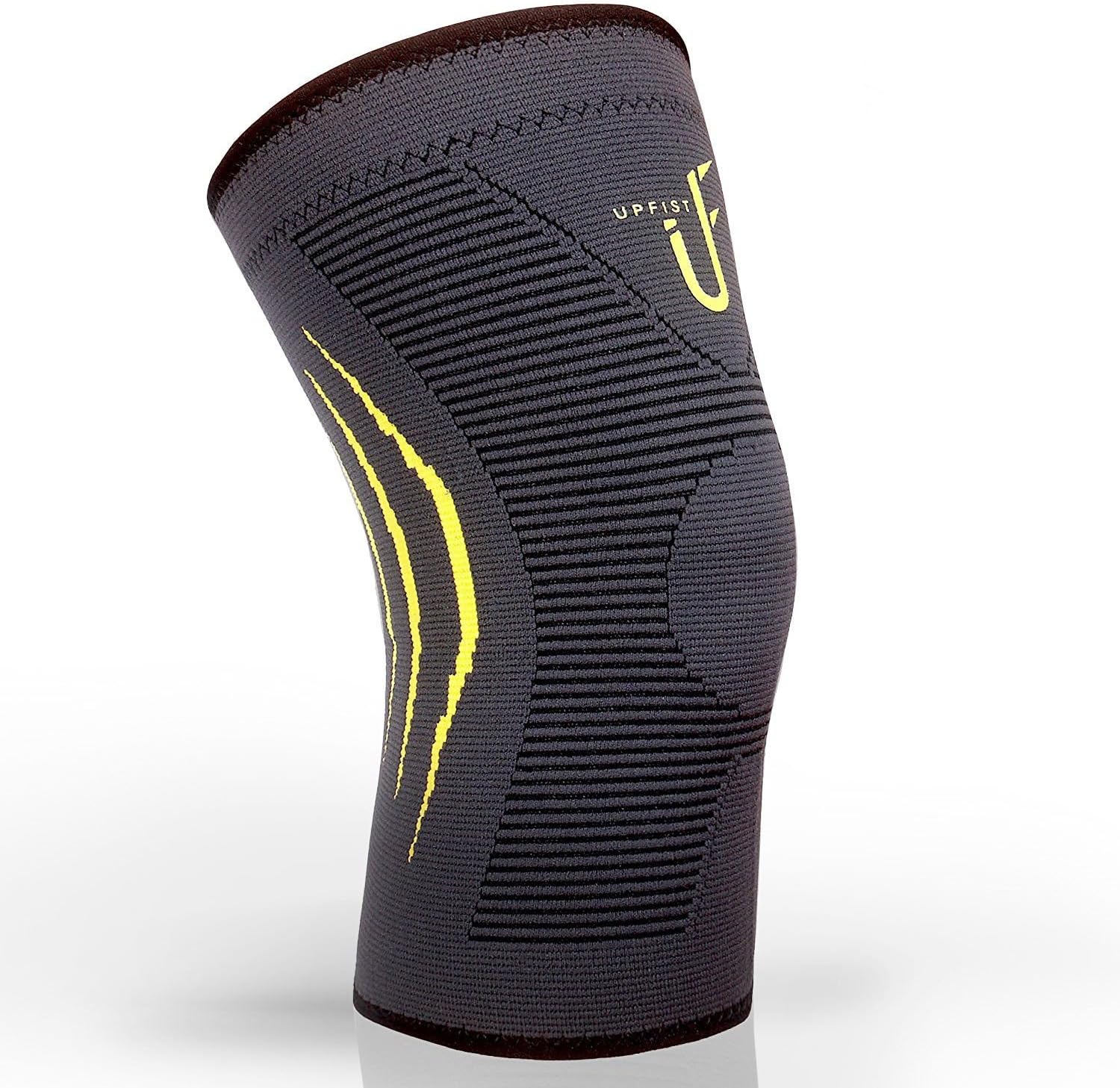 Upfist Knee Support Compression Knee Sleeve for Crossfit, Jogging, Basketball, Sports, Injury Recovery, Knee Brace for Meniscus Tear, ACL & Tendonitis, Arthritis and Joint Pain