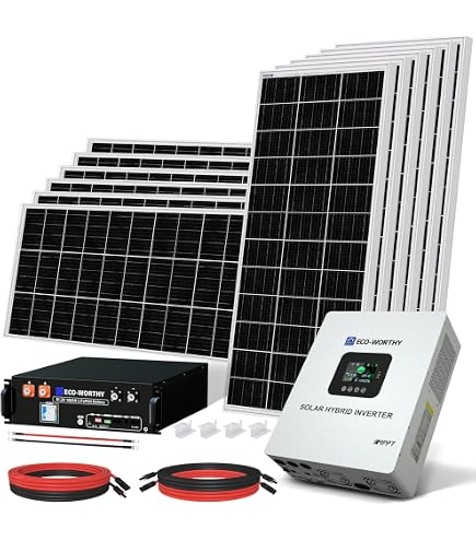 Sistema De Paneles Solares Para Casa 5000W Solar Power System With ...