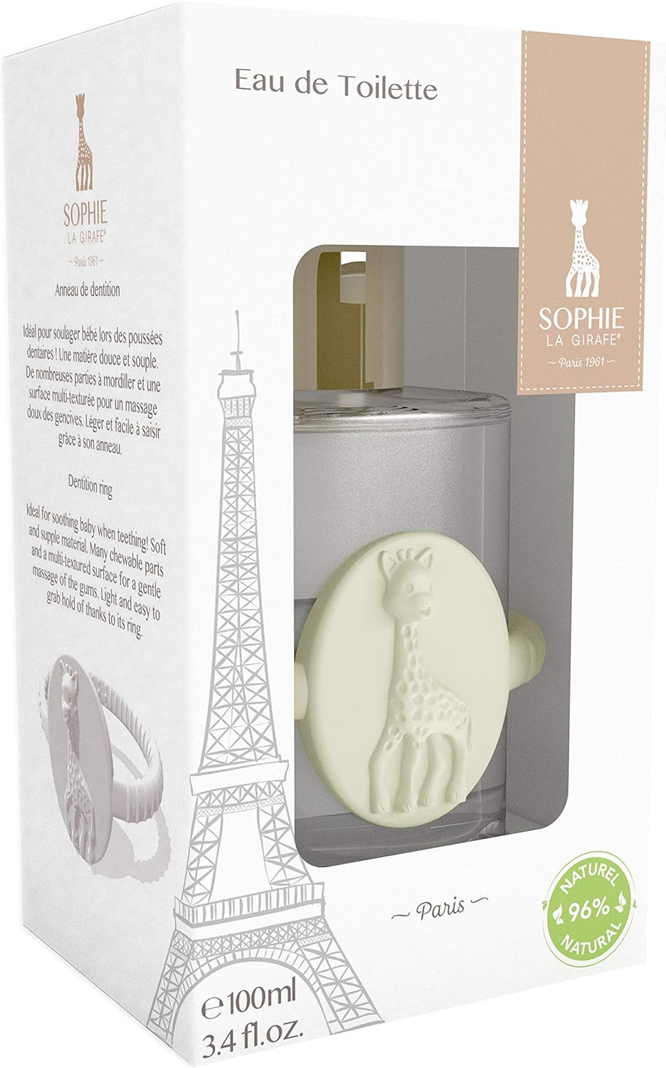 Parfums Sophie La Girafe Les Mamans Et Femmes Enceintes Eau De Toilette Vegan Enfant Sophie La Girafe 100 Ml Ideal Pour Les Enfants Anneau De Dentition Offert Naturel A 96 Bebe Et