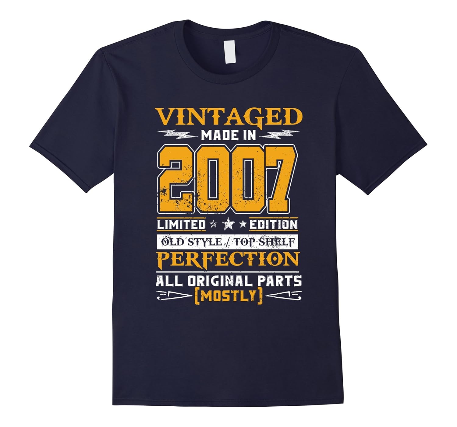 Vintage Made in 2007 10th Birthday T-Shirt 10 Years Old Gift-Rose