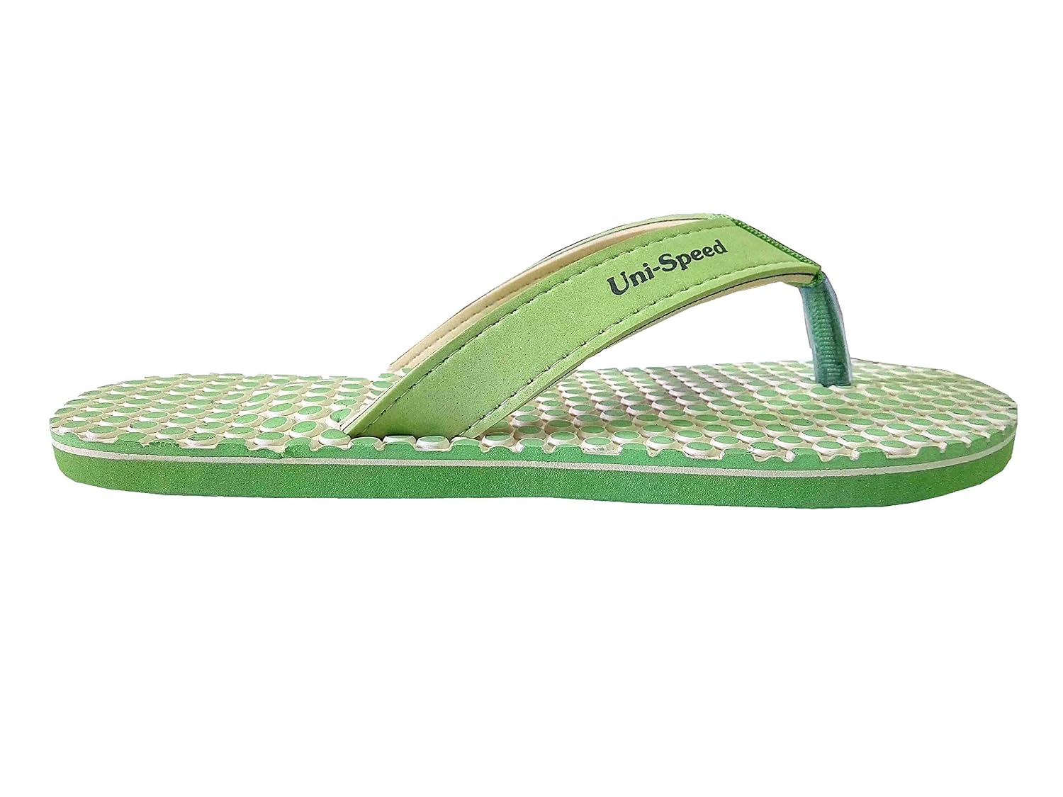 unispeed women's foot relief + accupressure dotted flip-flops